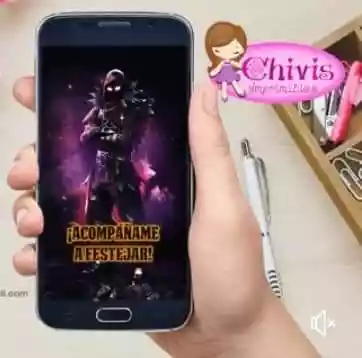 vectores plantilas INVITACION,INVITACIONES,NIñO,NIÑA,INFANTIL,FORTNITE,VIDEOJUEGO,